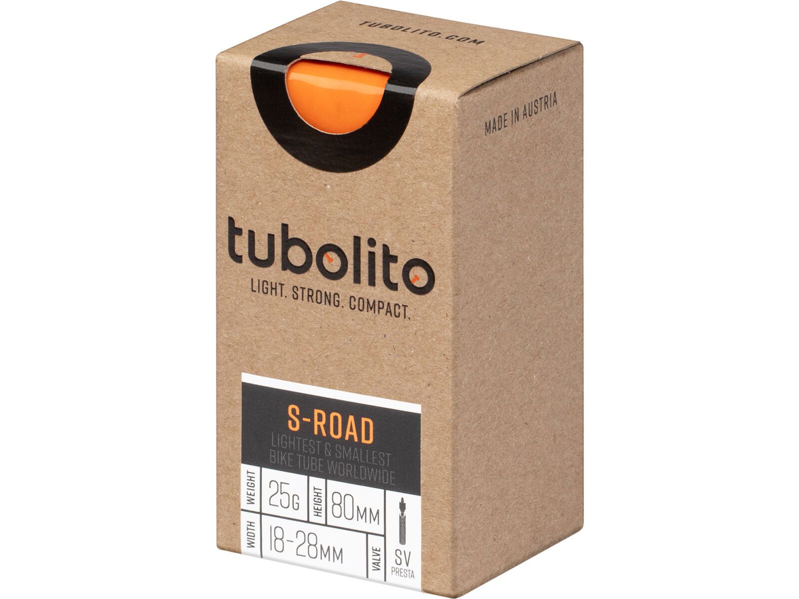 Tubolito S-Tubo Road 80 mm - 700C x 18-28, orange | Bild 1