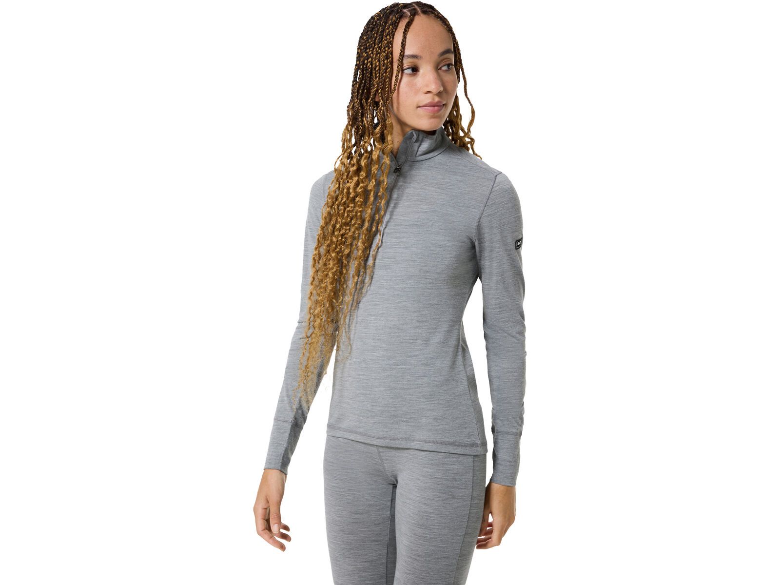 super.natural W Tundra175 Zip 1/4, cashmere grey melange | Bild 3