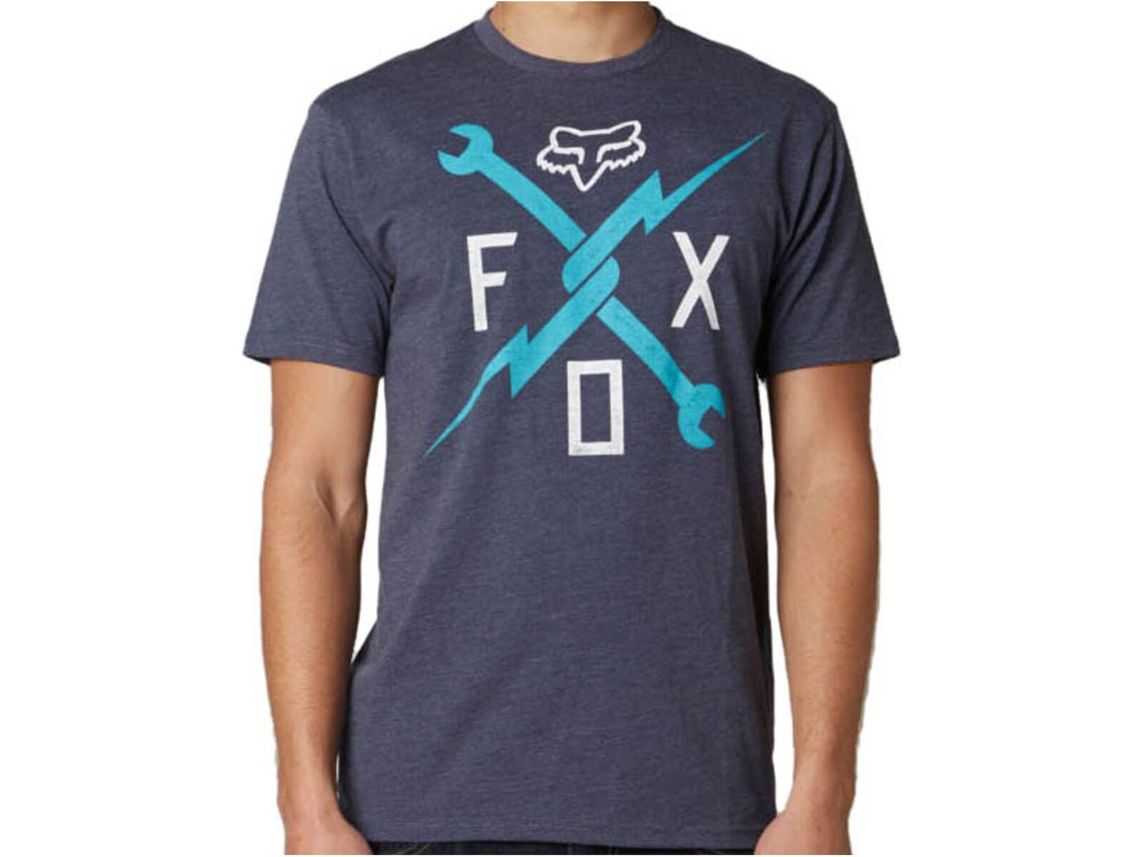Fox Allegiance SS Tee, heather navy | Bild 1