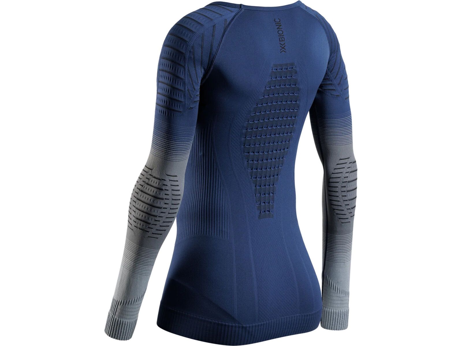 X-Bionic Invent Graphics Shirt LS Wmn, marine/grey/light grey | Bild 2