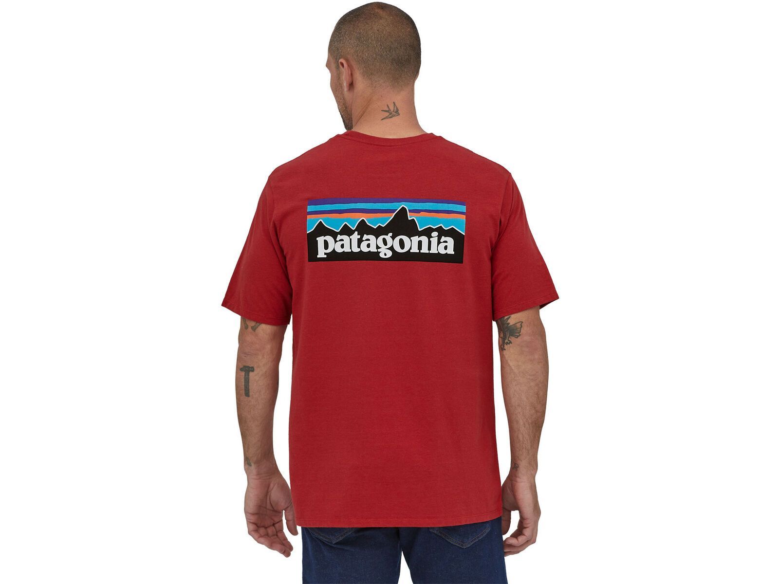 Patagonia Men's P-6 Logo Responsibili-Tee, sumac red | Bild 3