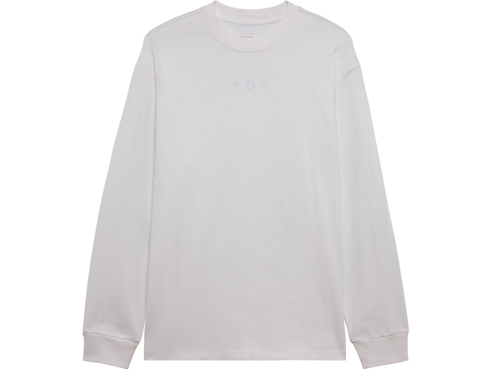 Fox Wordmark Oversized Long Sleeve Tee, optic white | Bild 1