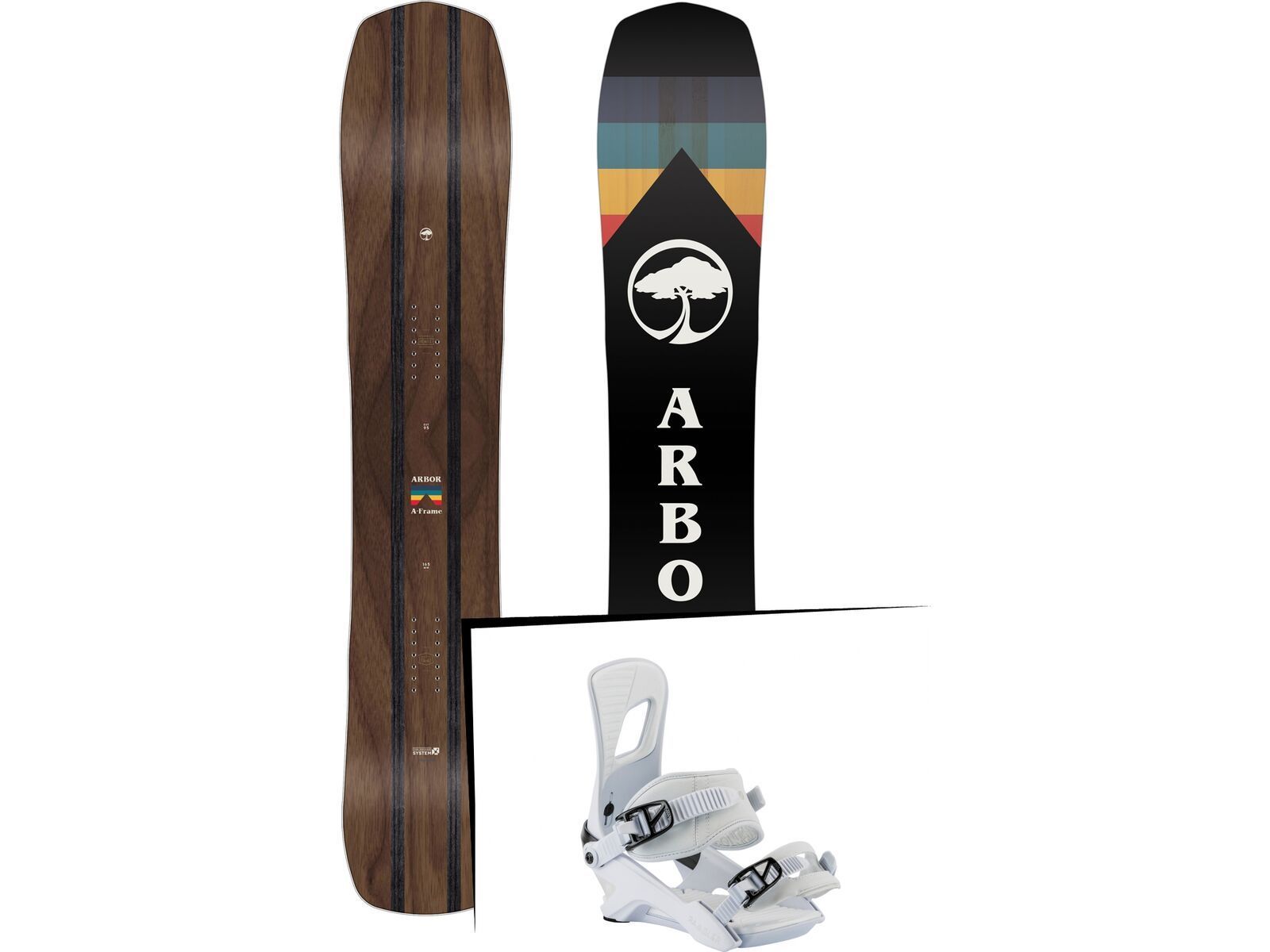 Set: Arbor A-Frame 2019 + Nitro Rambler white | Bild 1