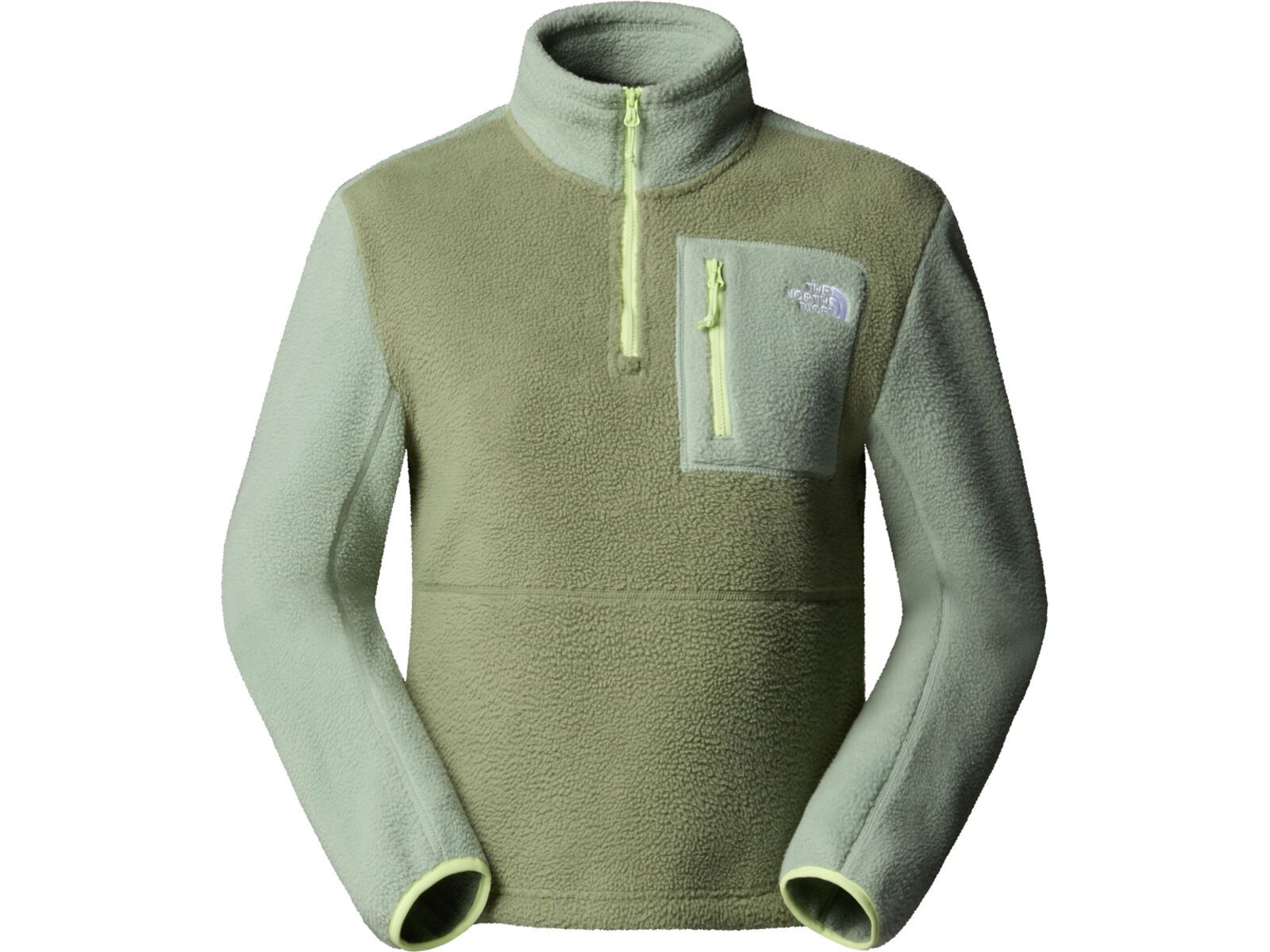 The North Face Women’s Yumiori 1/4 Zip, bark mist/slate moss/astro lime | Bild 1