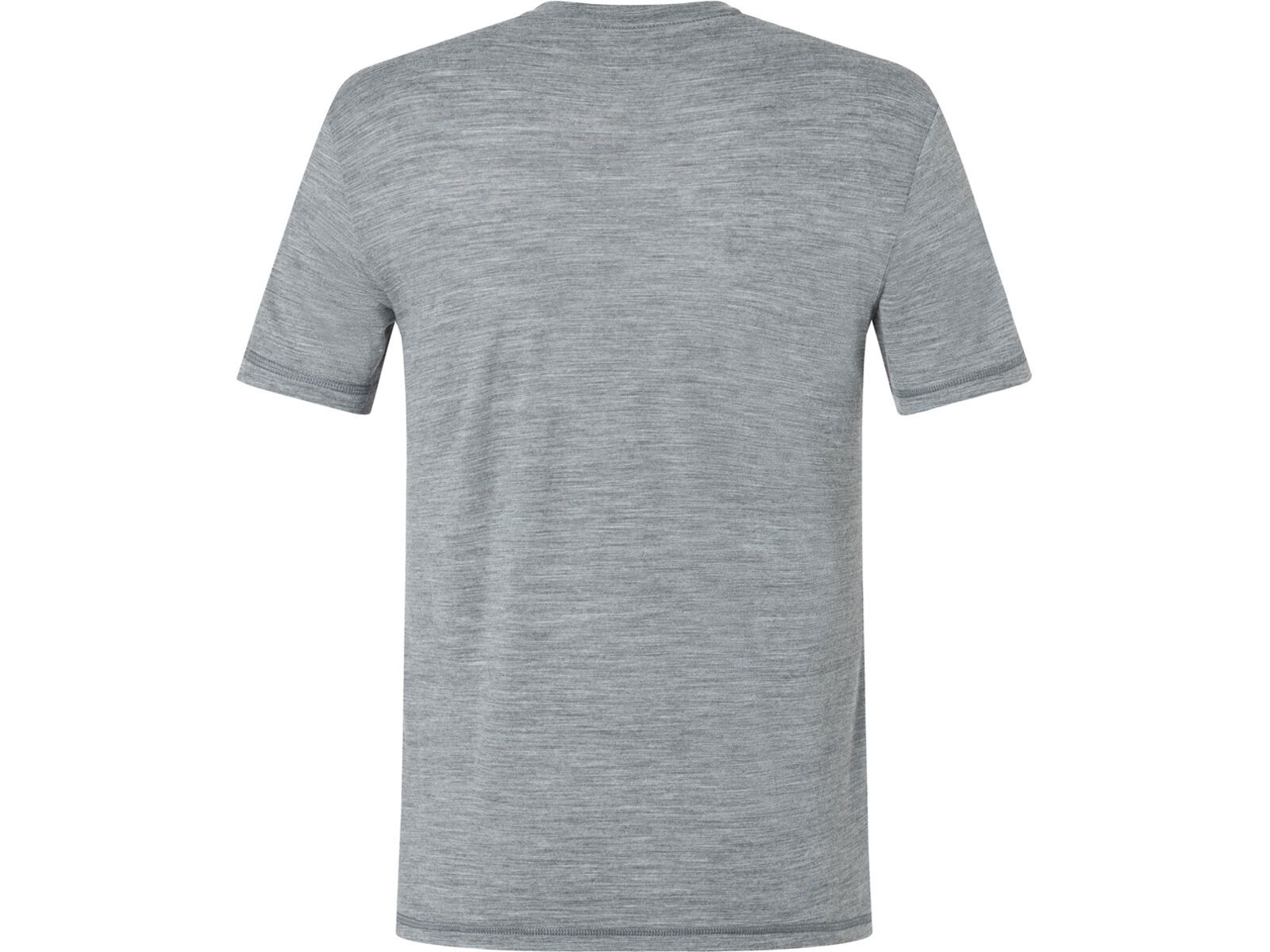 super.natural M Logo Tee, cashmere grey melange/chilli | Bild 2
