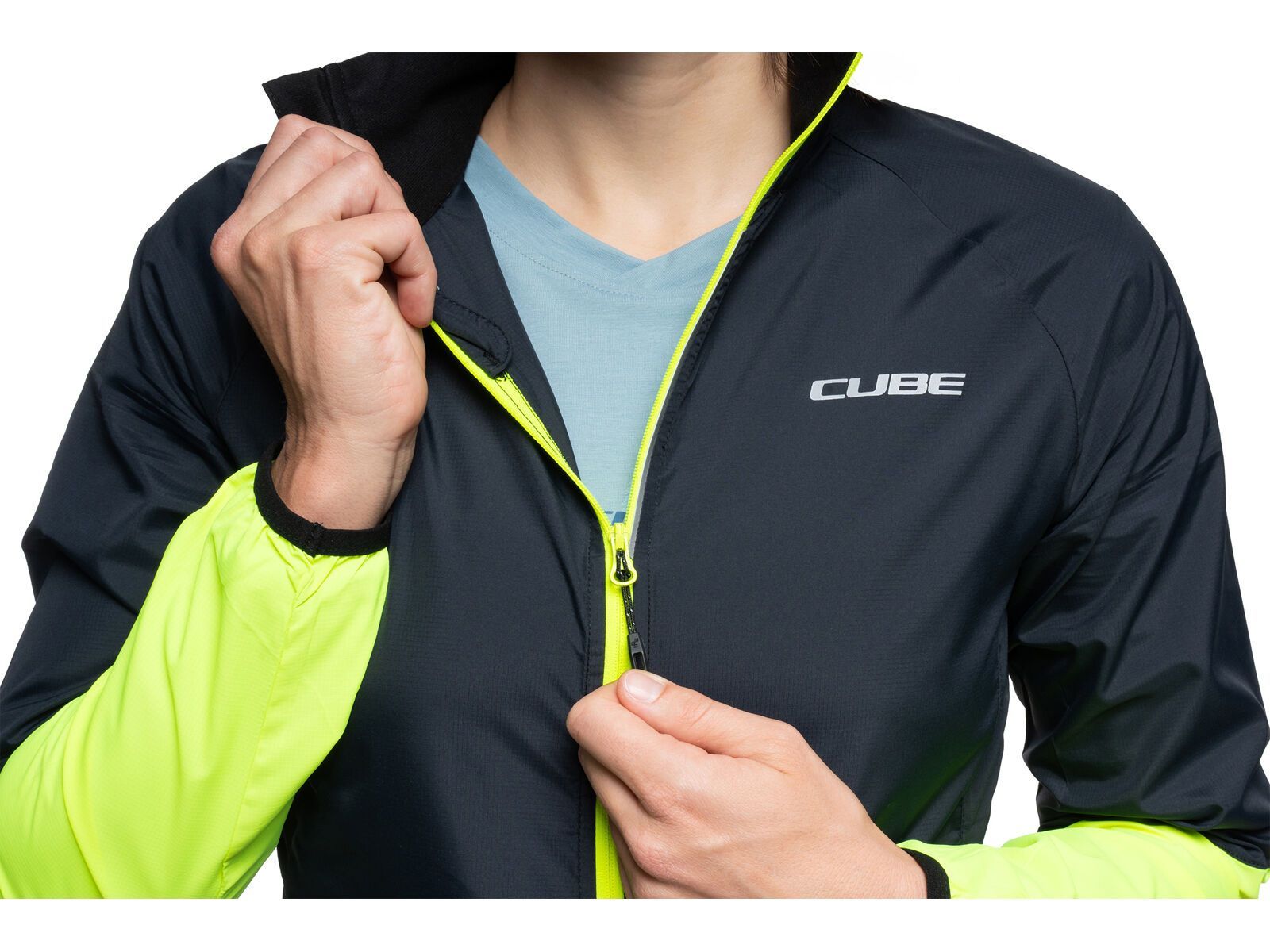 Cube WS Windjacke CMPT, black´n´yellow | Bild 3