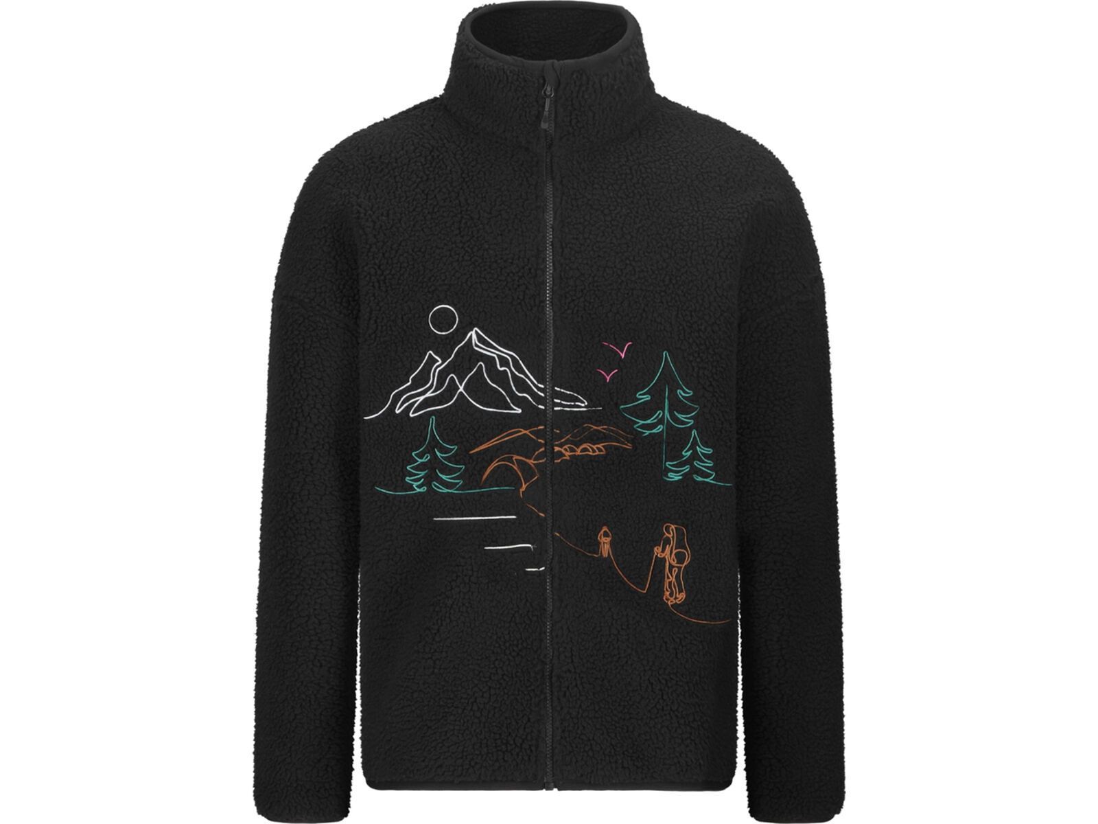 Picture Hafdals EMB Zip Fleece, black | Bild 1
