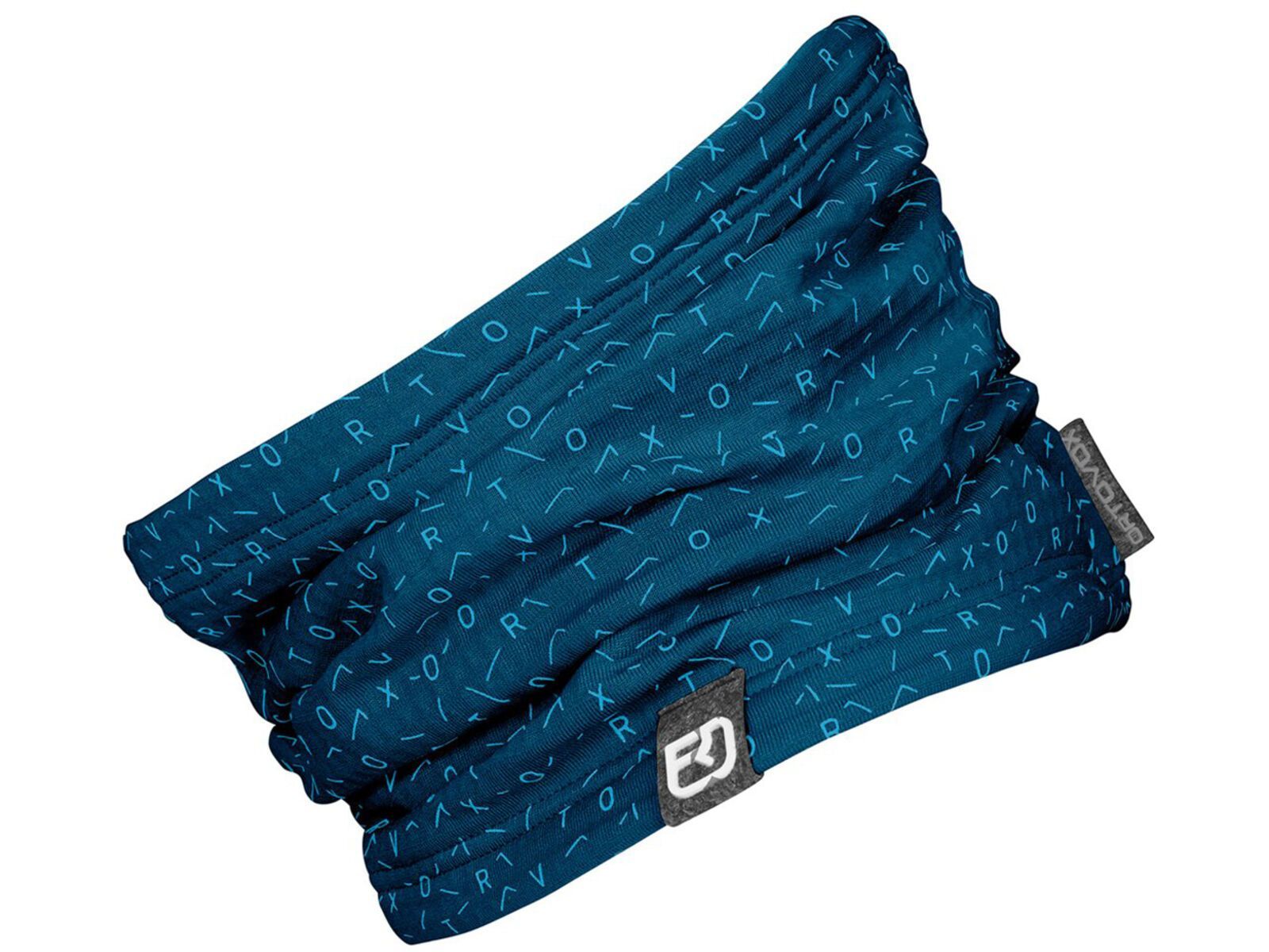 Ortovox Merino Fleece Light Grid Neckwarmer, petrol blue | Bild 1