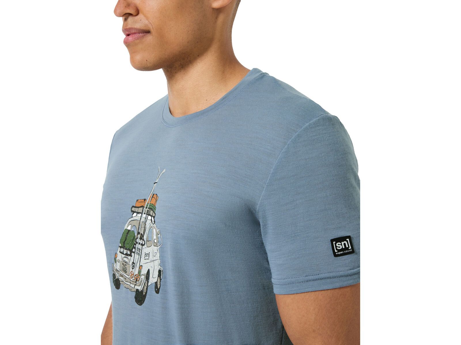 super.natural M Carski Tee, flint stone/various | Bild 5