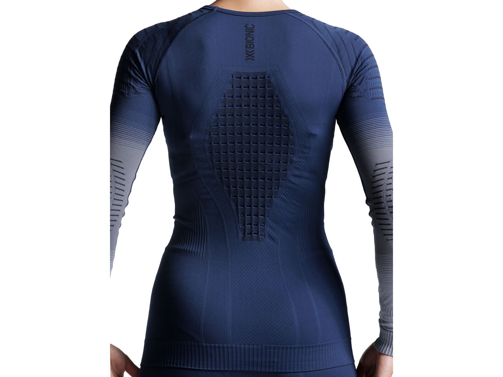 X-Bionic Invent Graphics Shirt LS Wmn, marine/grey/light grey | Bild 12