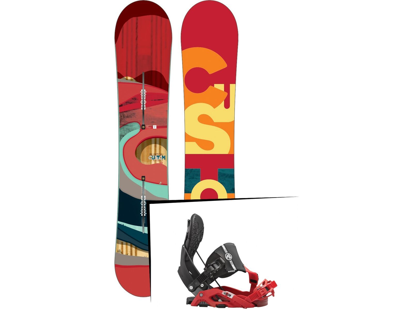Set: Burton Custom Flying V 2016 + Flow Nexus Hybrid (1513169S) | Bild 1
