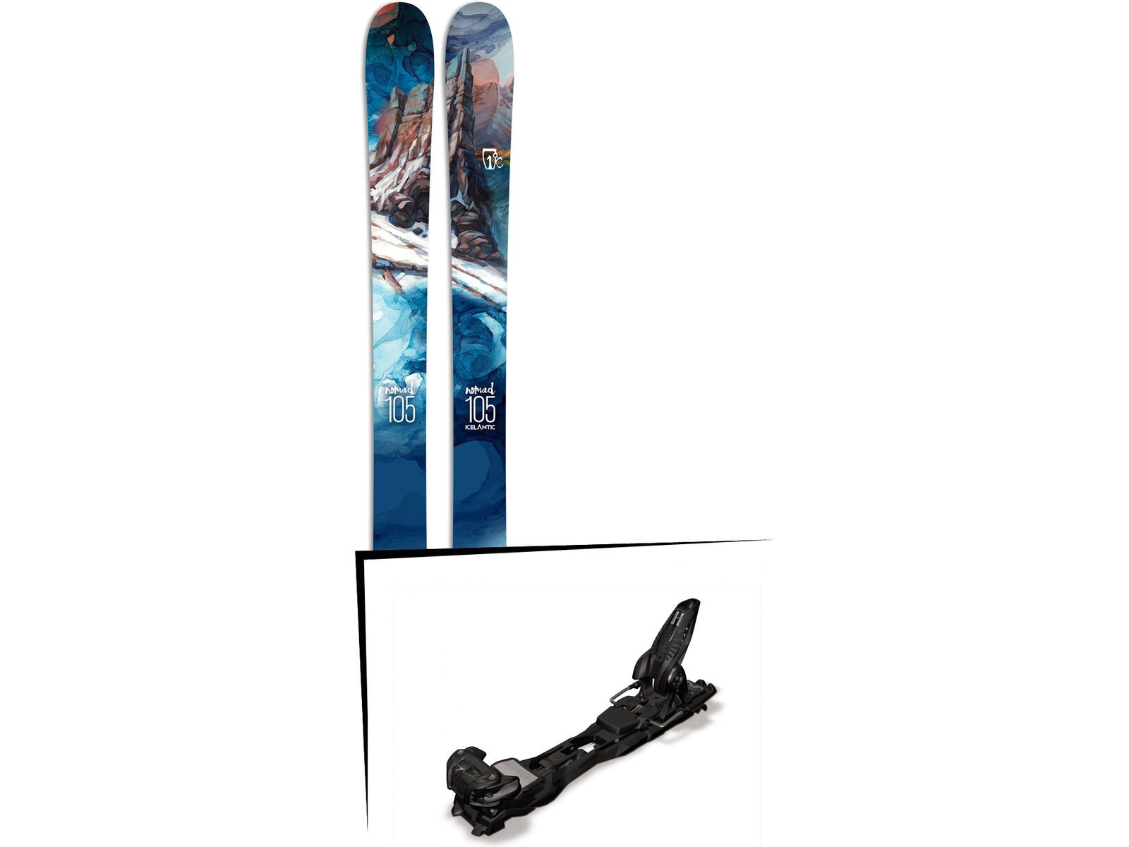 Set: Icelantic Nomad 105 2017 + Marker Duke EPF 16 (1247000S) | Bild 1