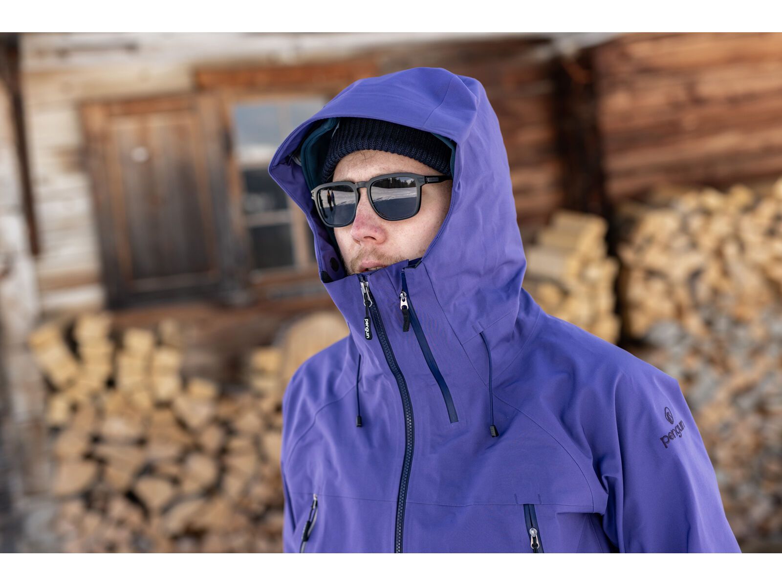 Penguin Männer 3 Lagen Dermizax Shell Jacke, purple | Bild 4