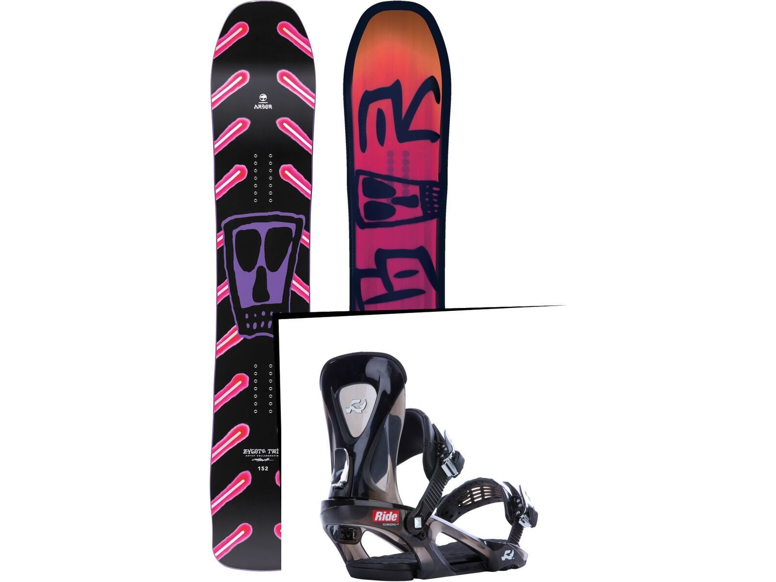 Set: Arbor Zygote Twin 2017 + Ride KX (1178188S) | Bild 1