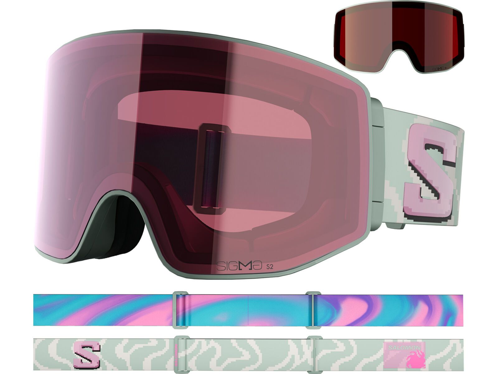 Salomon Sentry Prime + WS, Sigma Silver Pink / iceberg green | Bild 5