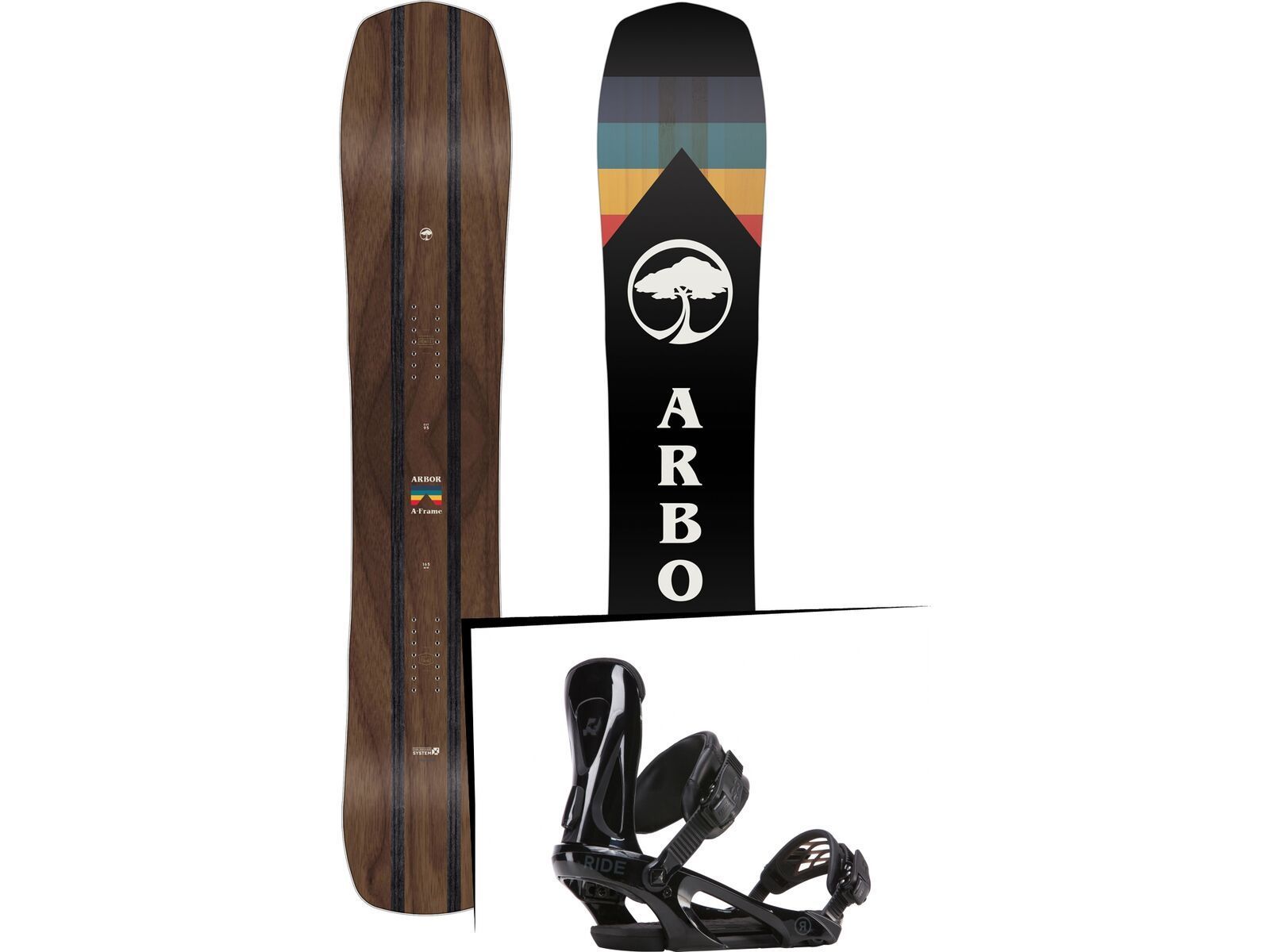 Set: Arbor A-Frame 2019 + Ride KX black | Bild 1
