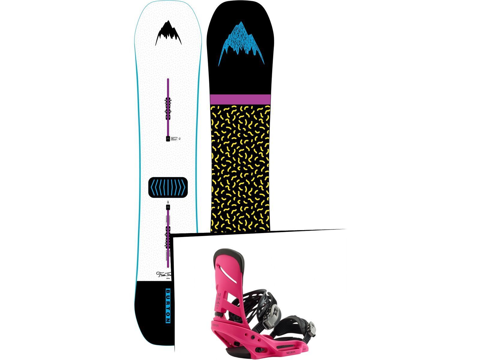 Set: Burton Free Thinker Wide 2019 + Burton Mission EST pink | Bild 1