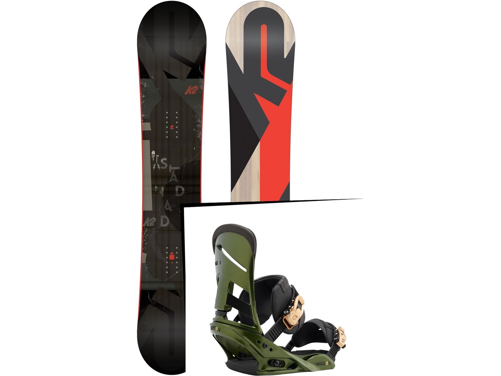 Set: K2 Standard 2018 + Burton Mission track day green | Bild 1