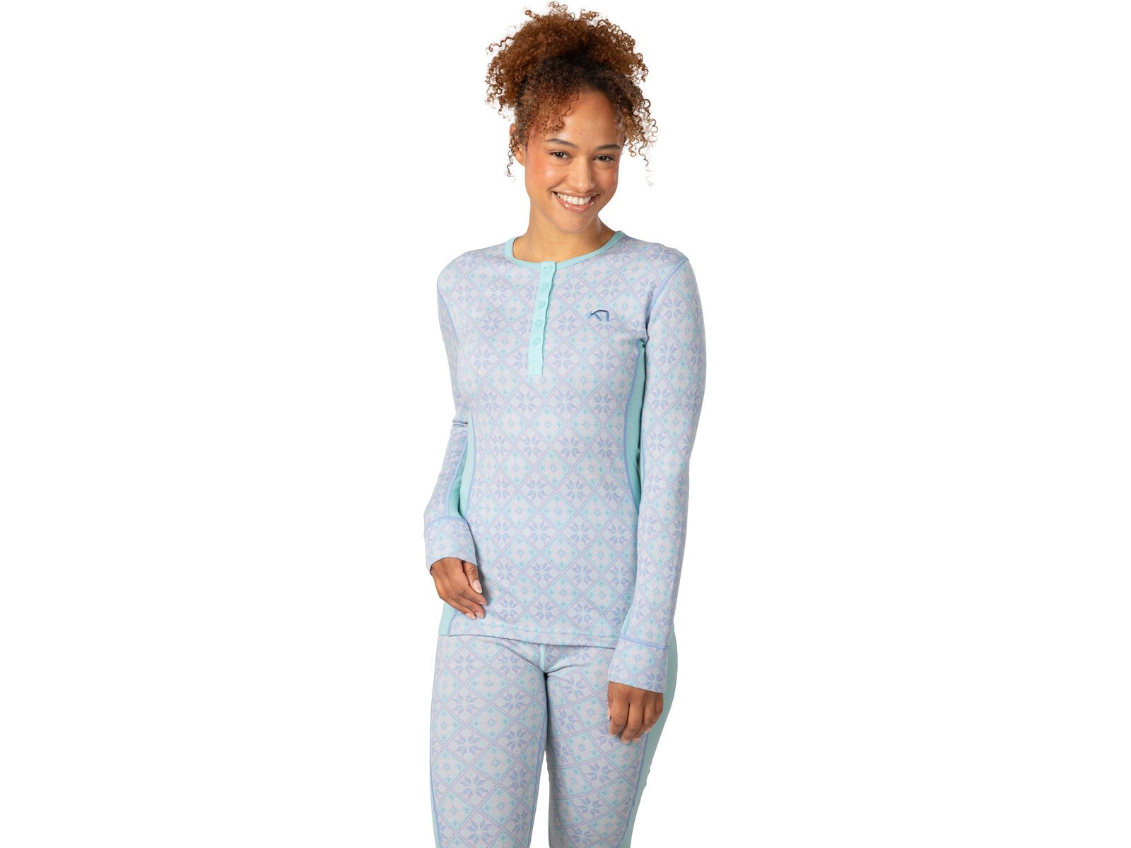 Kari Traa Rose Long Sleeve Baselayer, bright turquoise | Bild 3