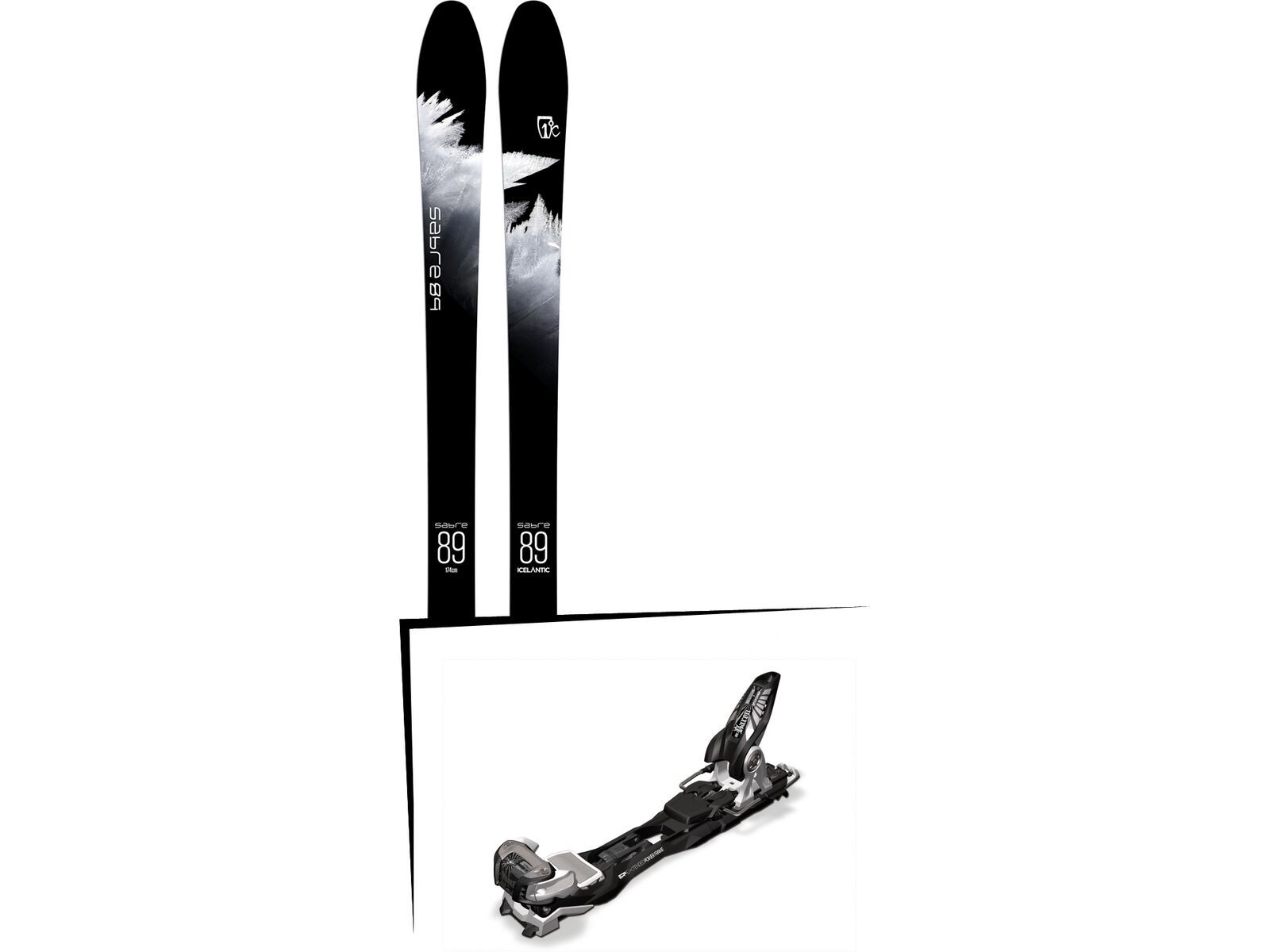 Set: Icelantic Sabre 89 2018 + Marker Baron EPF 13 | Bild 1