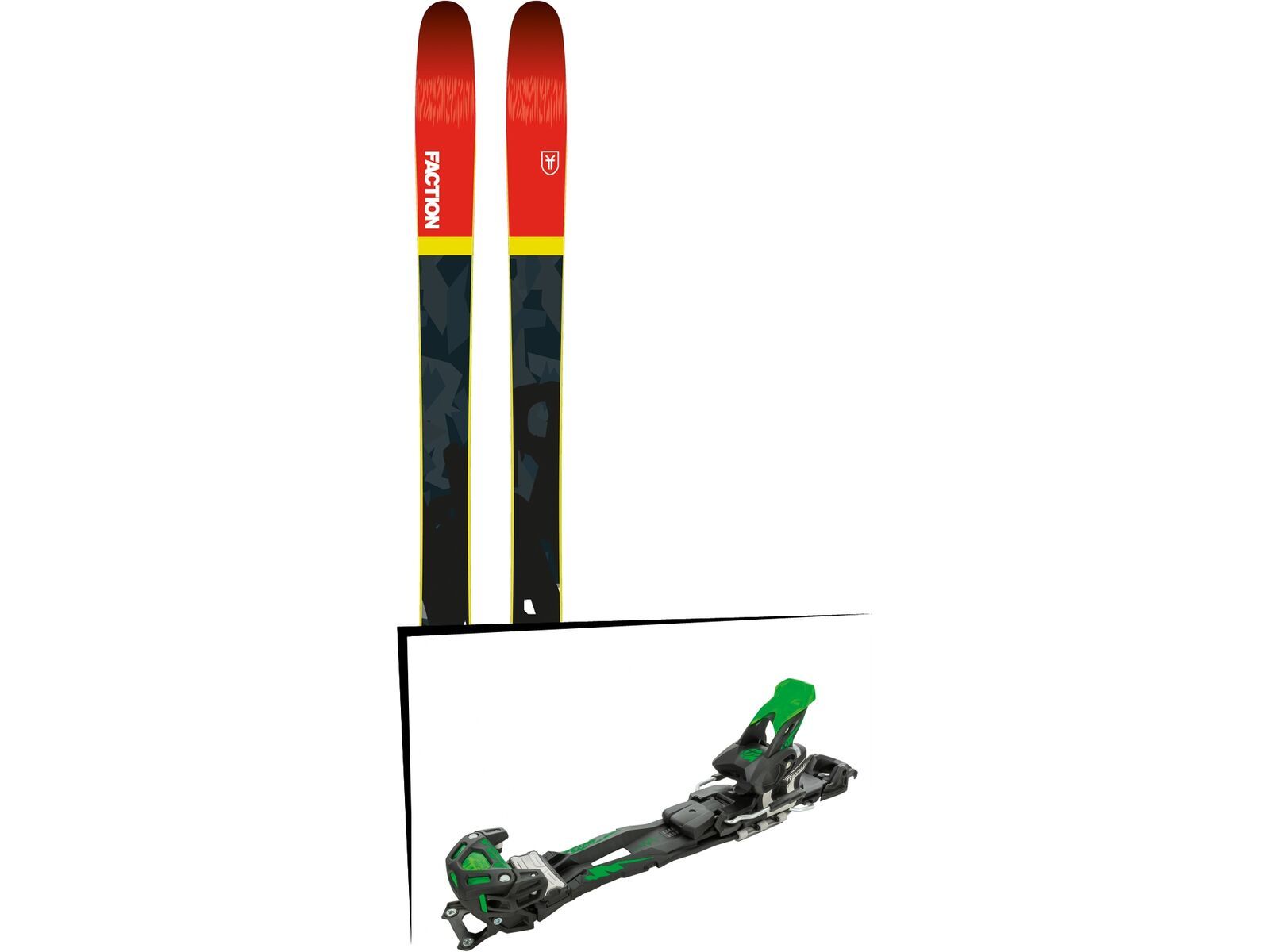 Set: Faction Prodigy 2.0 2018 + Tyrolia Adrenalin 16 solid black flash green | Bild 1