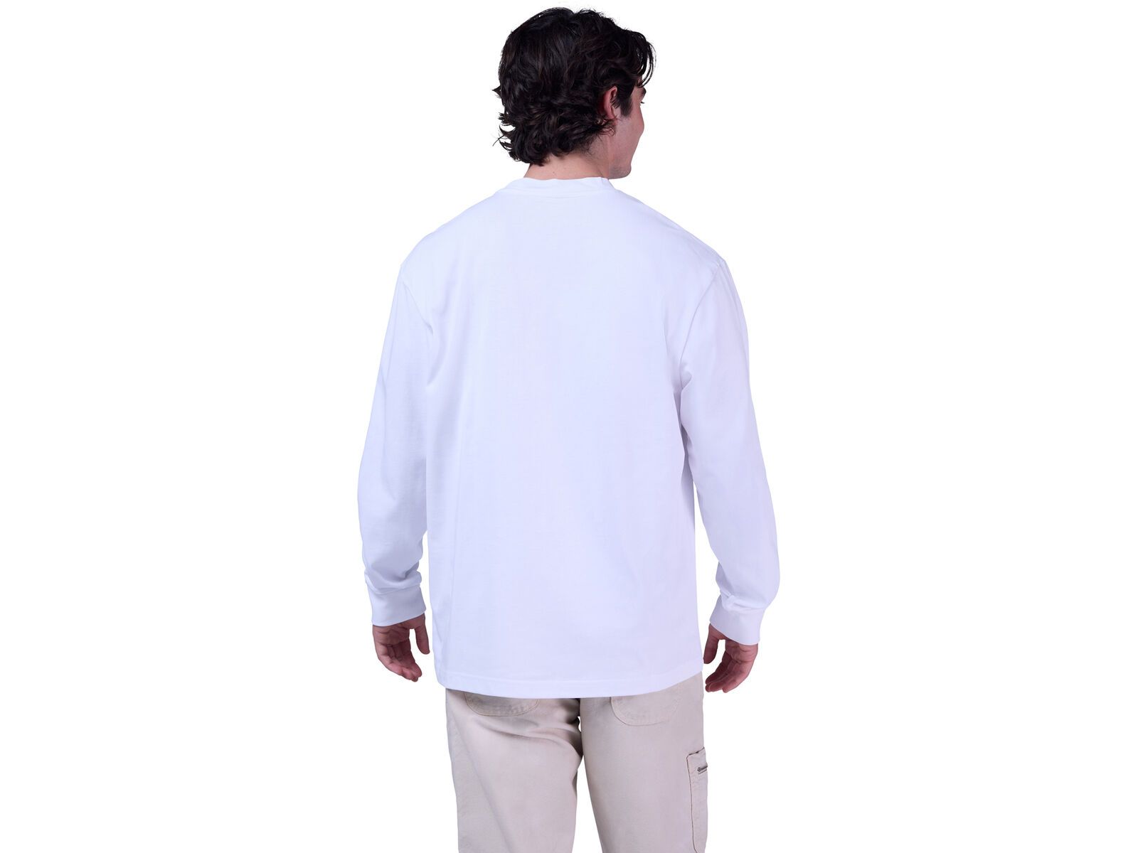 Fox Wordmark Oversized Long Sleeve Tee, optic white | Bild 4