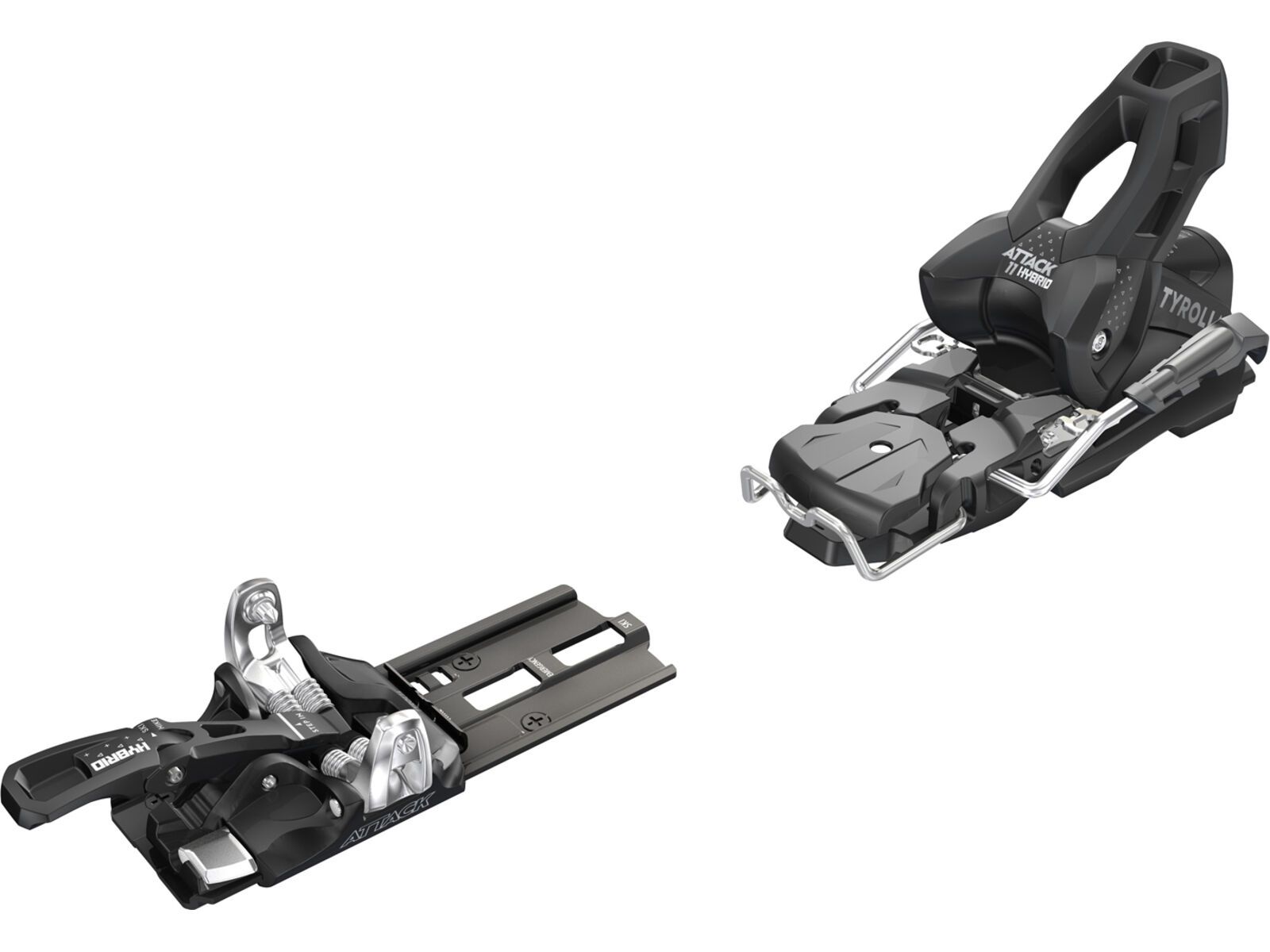 Tyrolia Attack Hybrid 11 MN/PT - 95 mm [O], solid black/silver | Bild 1
