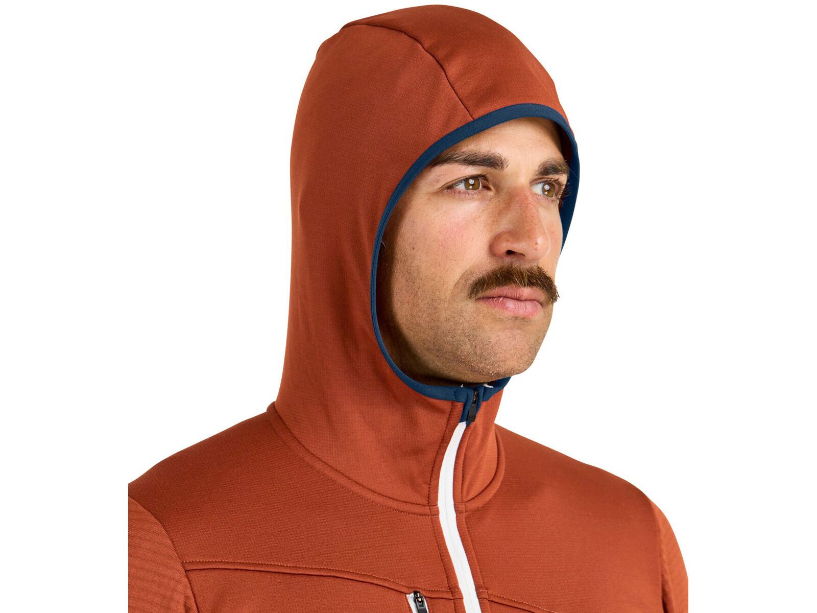 Ortovox Merino Fleece Grid Hoody M, clay orange | Bild 7