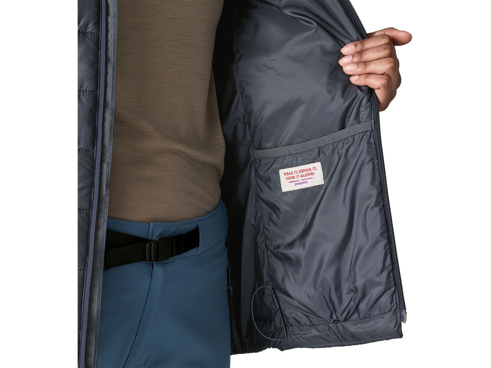 Patagonia Women's Hi-Loft Nano Puff Hoody, smolder blue | Bild 9