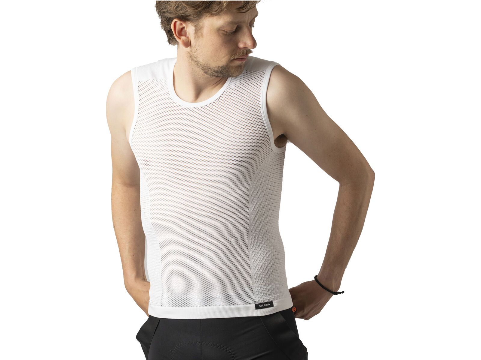 GripGrap PACR Spring-Autumn Sleeveless Base Layer, white | Bild 5