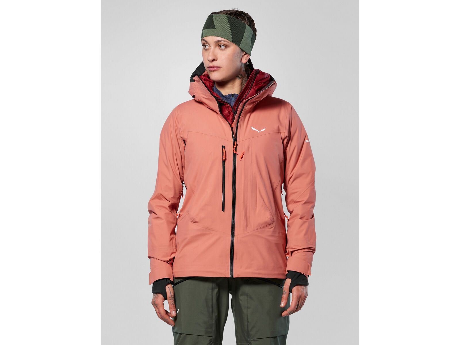 Salewa Sella 3 Layers Powertex Hardshell Jacke Damen, desert pink | Bild 5