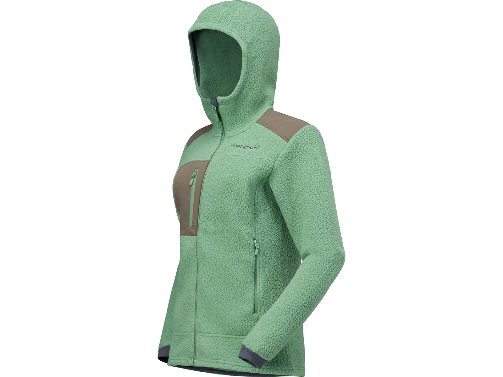 Norrona trollveggen warm3 Zip Hood W's, dark ivy | Bild 3