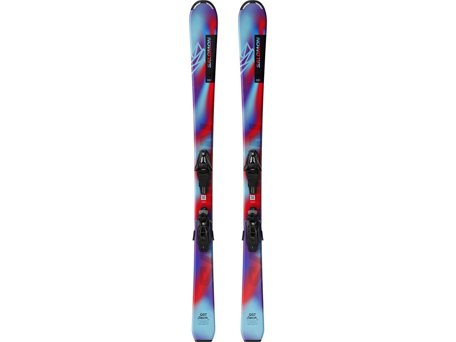 Salomon QST S + C5 GW J75, pastel neon blue 3/poppy red/black | Bild 2