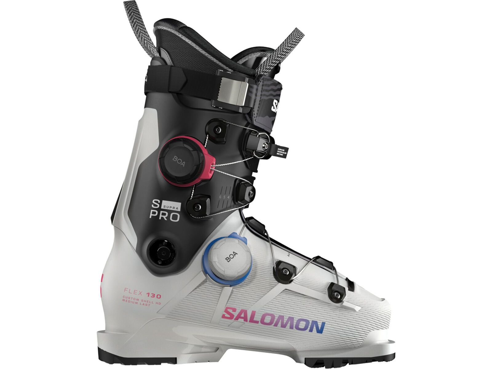 Salomon S/Pro Supra Dual BOA 130 GW, gray aurora/black/race blue | Bild 1