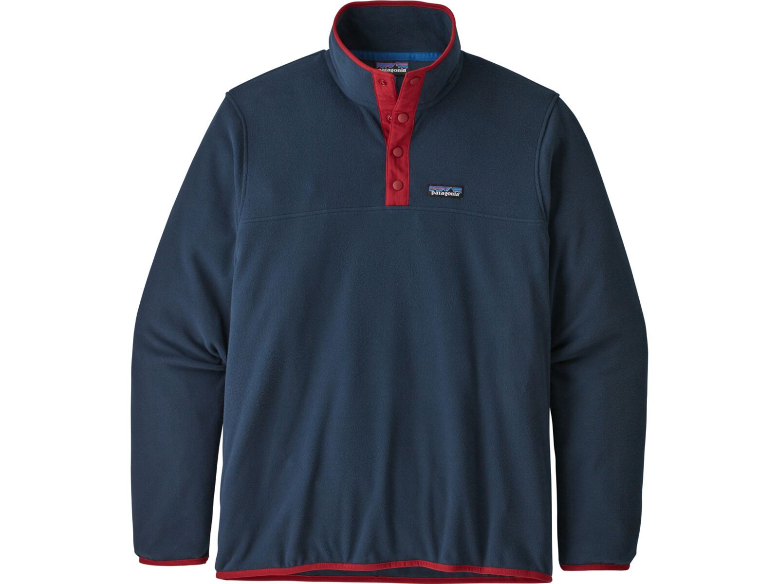 Patagonia Men's Micro D Snap-T Fleece Pullover, new navy w/classic red | Bild 1