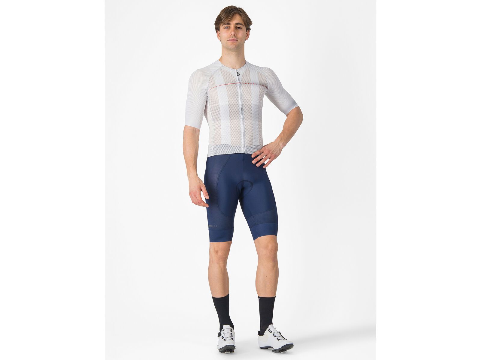 Castelli Climber's A/C Jersey, silver gray/red | Bild 7