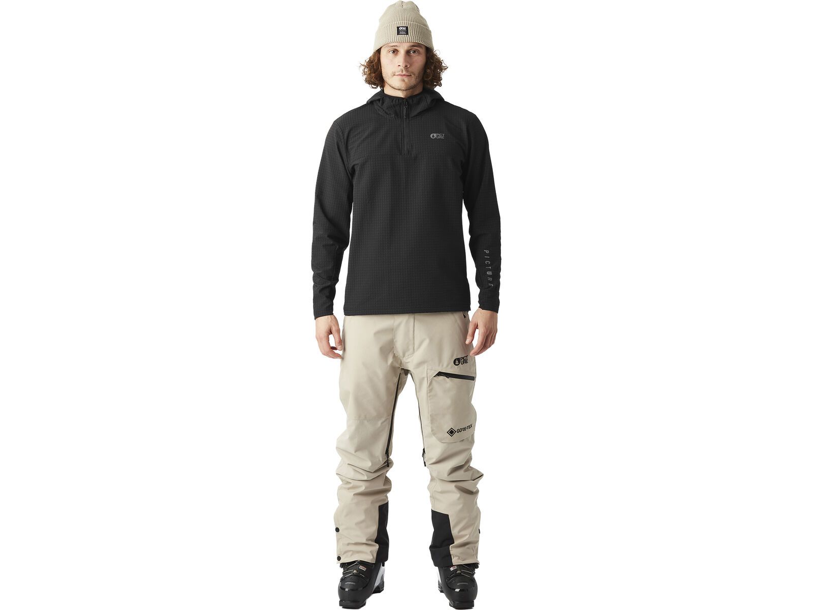 Picture Paraga 1/4 Zip Hoodie, black | Bild 4