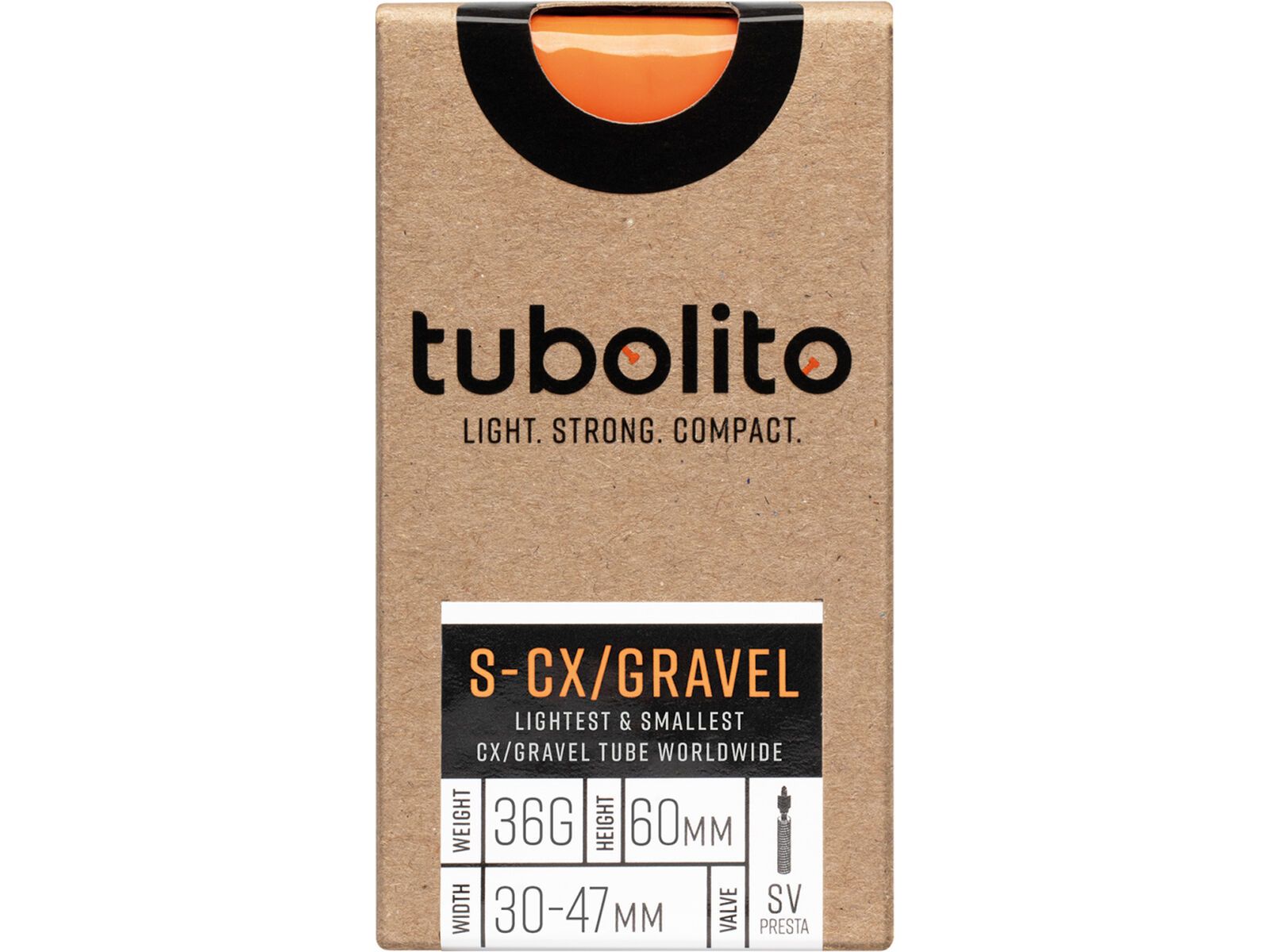 Tubolito S-Tubo CX/Gravel 60 mm - 700C/650B x 30-47, orange | Bild 2