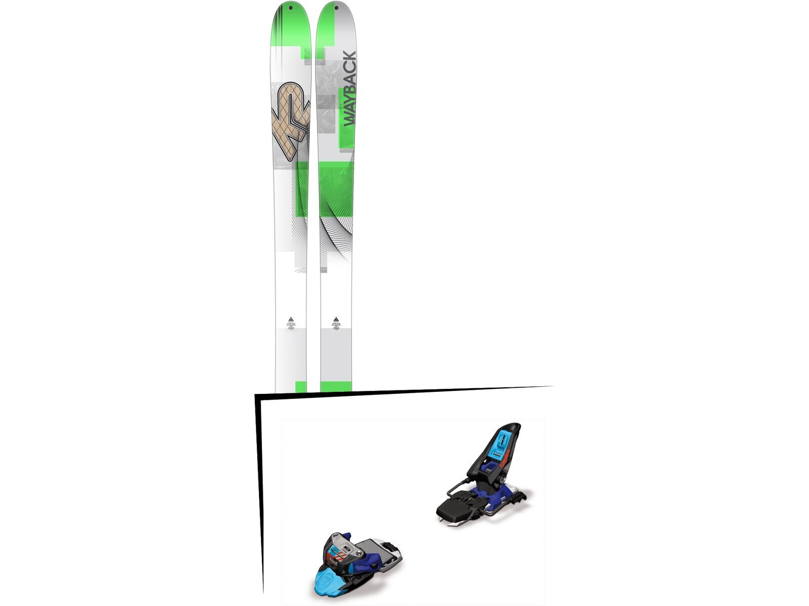 K2 SKI Set: Wayback 96 2016 + Marker Squire 11 | Bild 1