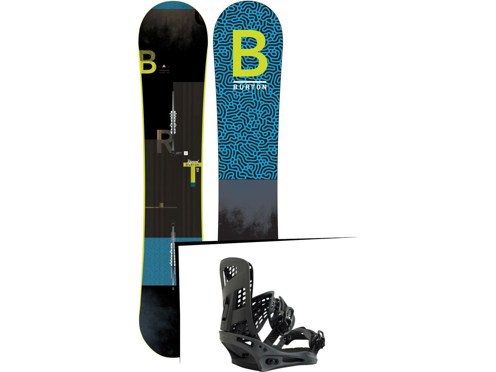 Set: Burton Ripcord Wide 2019 + Burton Genesis X black matte | Bild 1