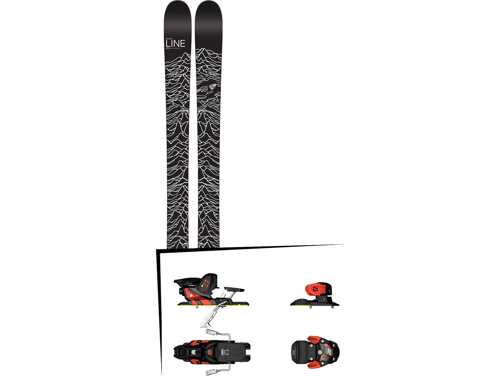 Set: Line Blend 2017 + Salomon Warden MNC 13 (1456101) | Bild 1
