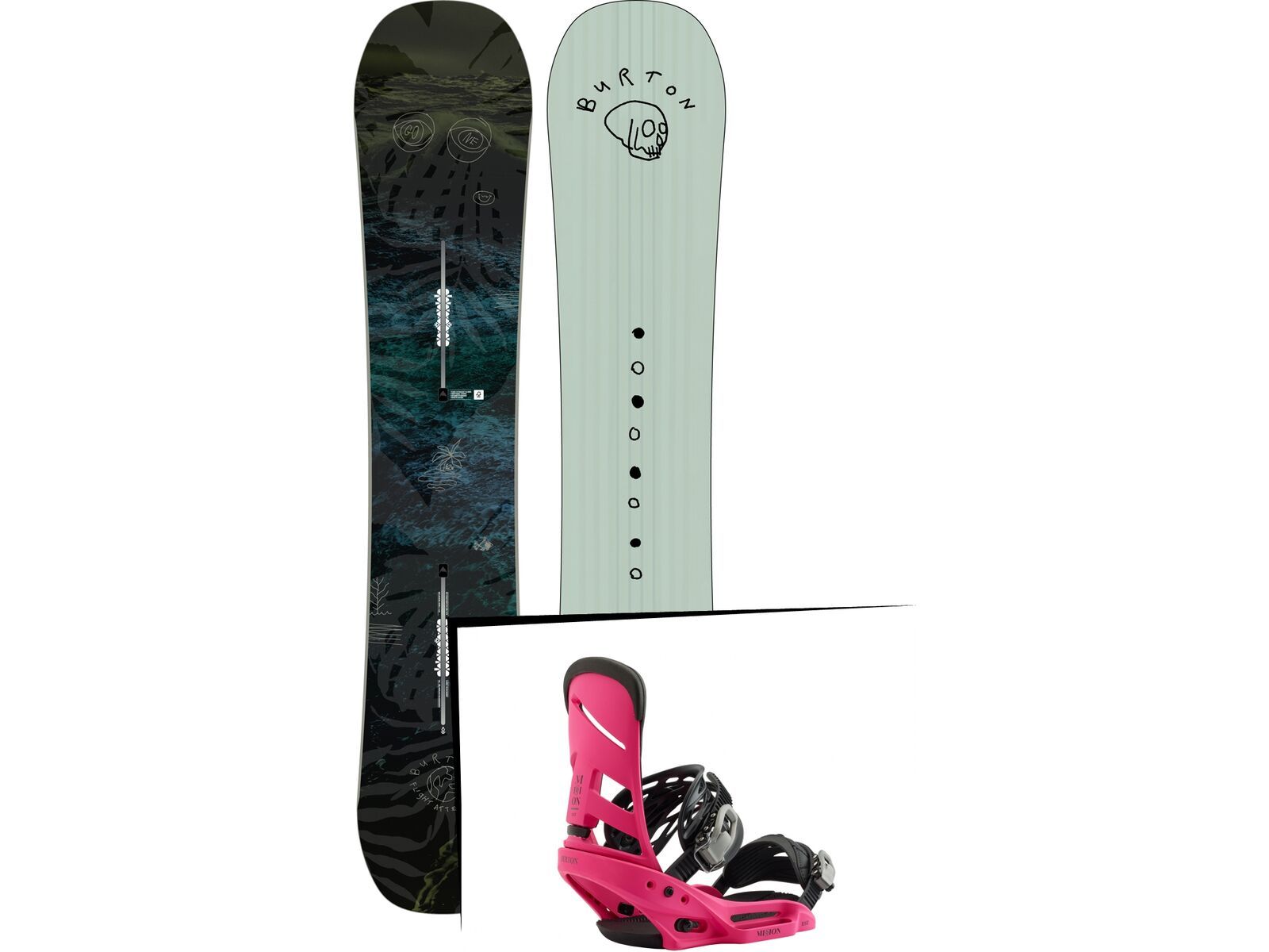 Set: Burton Flight Attendant Wide 2019 + Burton Mission EST pink | Bild 1