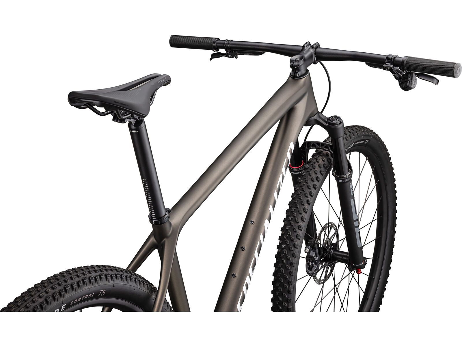 Specialized Epic Hardtail Comp, satin gunmetal/metallic white silver | Bild 4