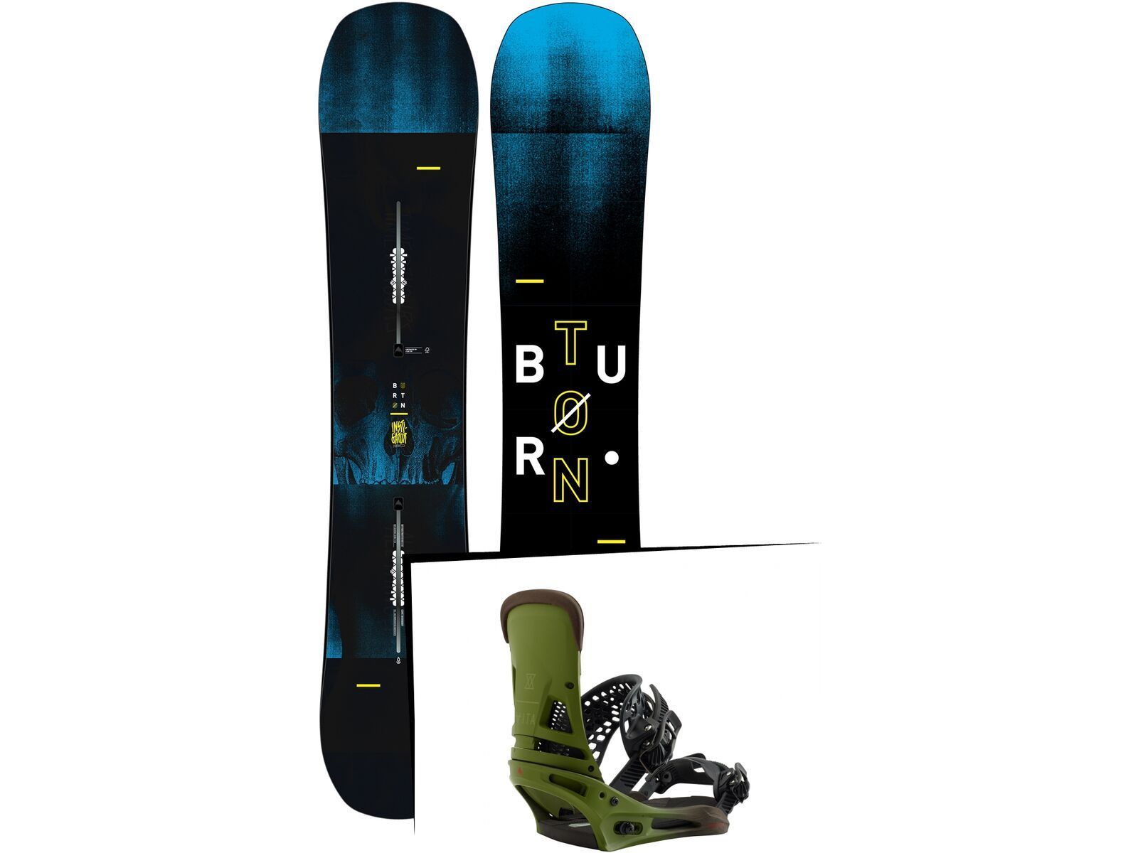 Set: Burton Instigator 2019 + Burton Malavita camp on green | Bild 1