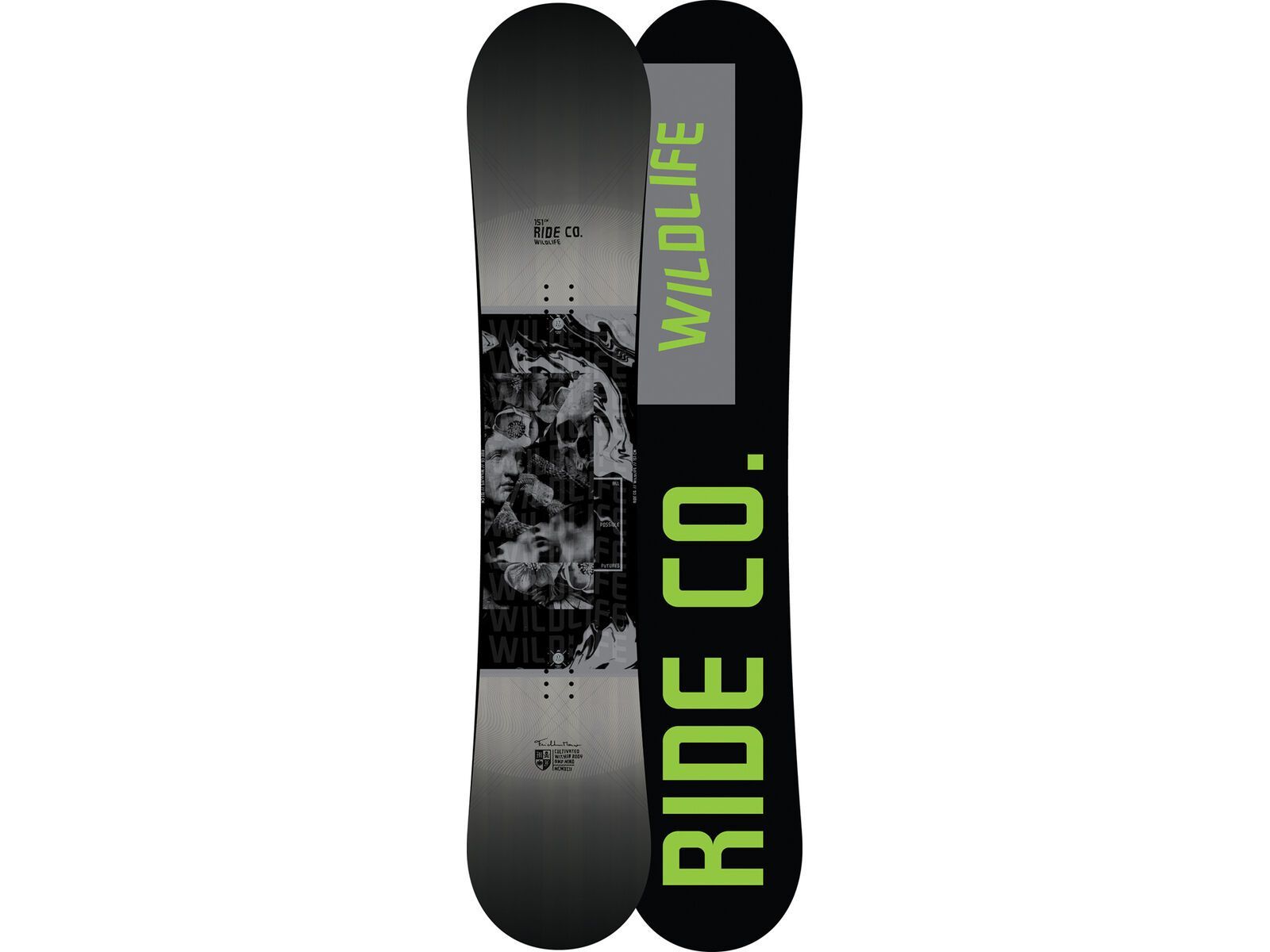 Set: Ride Wild Life 2017 + Ride Revolt 2017, black - Snowboardset | Bild 2