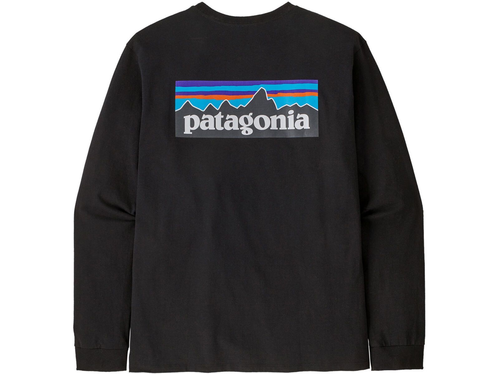 Patagonia Men's L/S P-6 Logo Responsibili-Tee, black | Bild 2