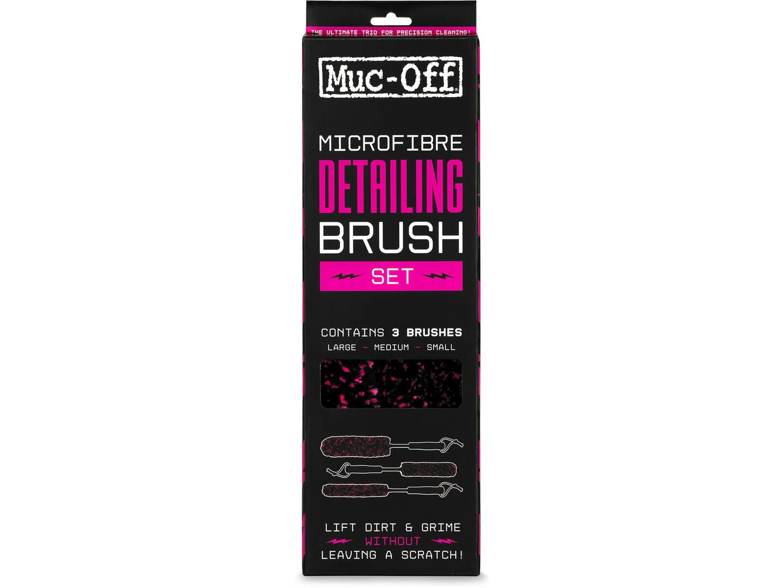 Muc-Off Microfibre Detailing Brush Set x 3, black | Bild 8
