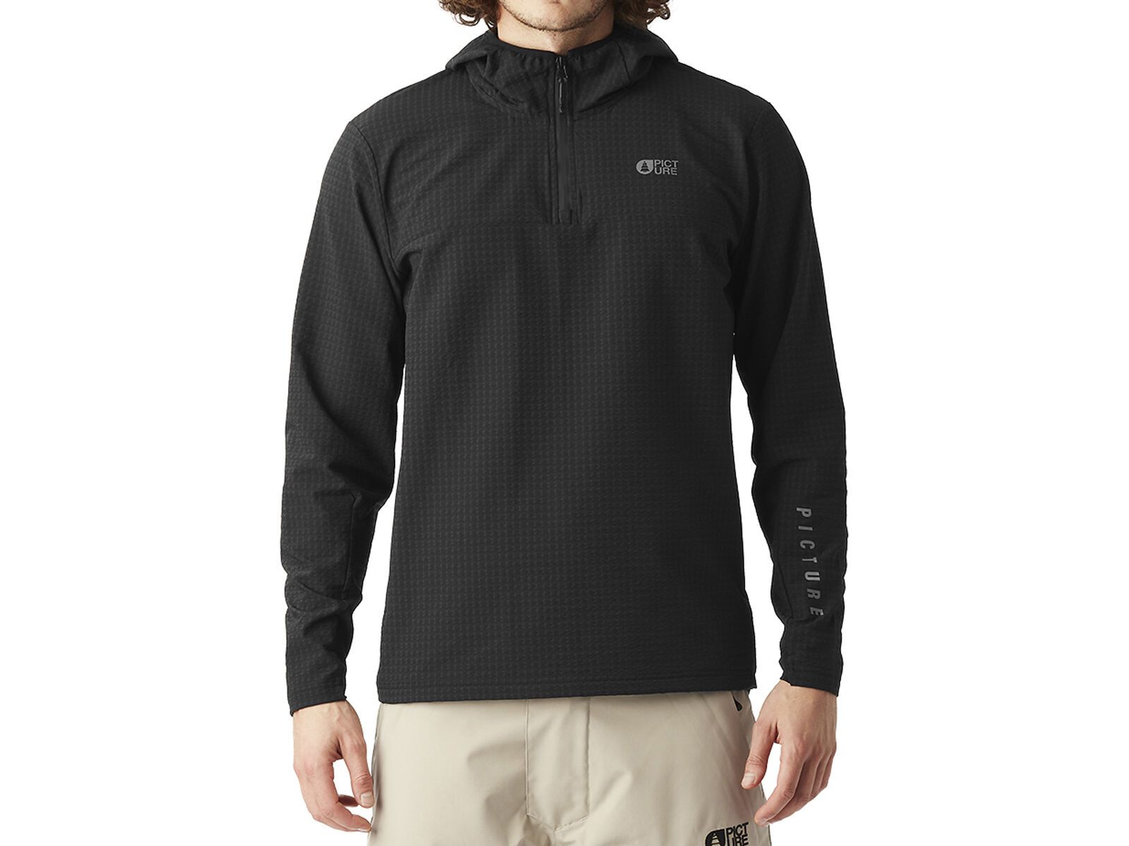 Picture Paraga 1/4 Zip Hoodie, black | Bild 1