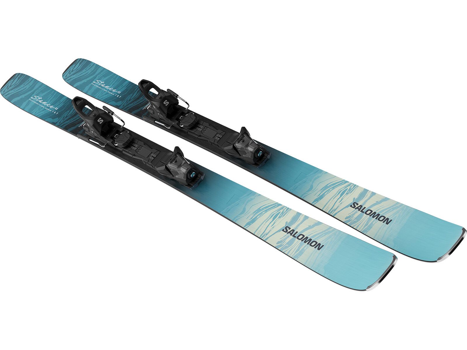 Salomon Stance 80 + M10 GW L80, alaskan blue/porcelain/lime cream | Bild 7