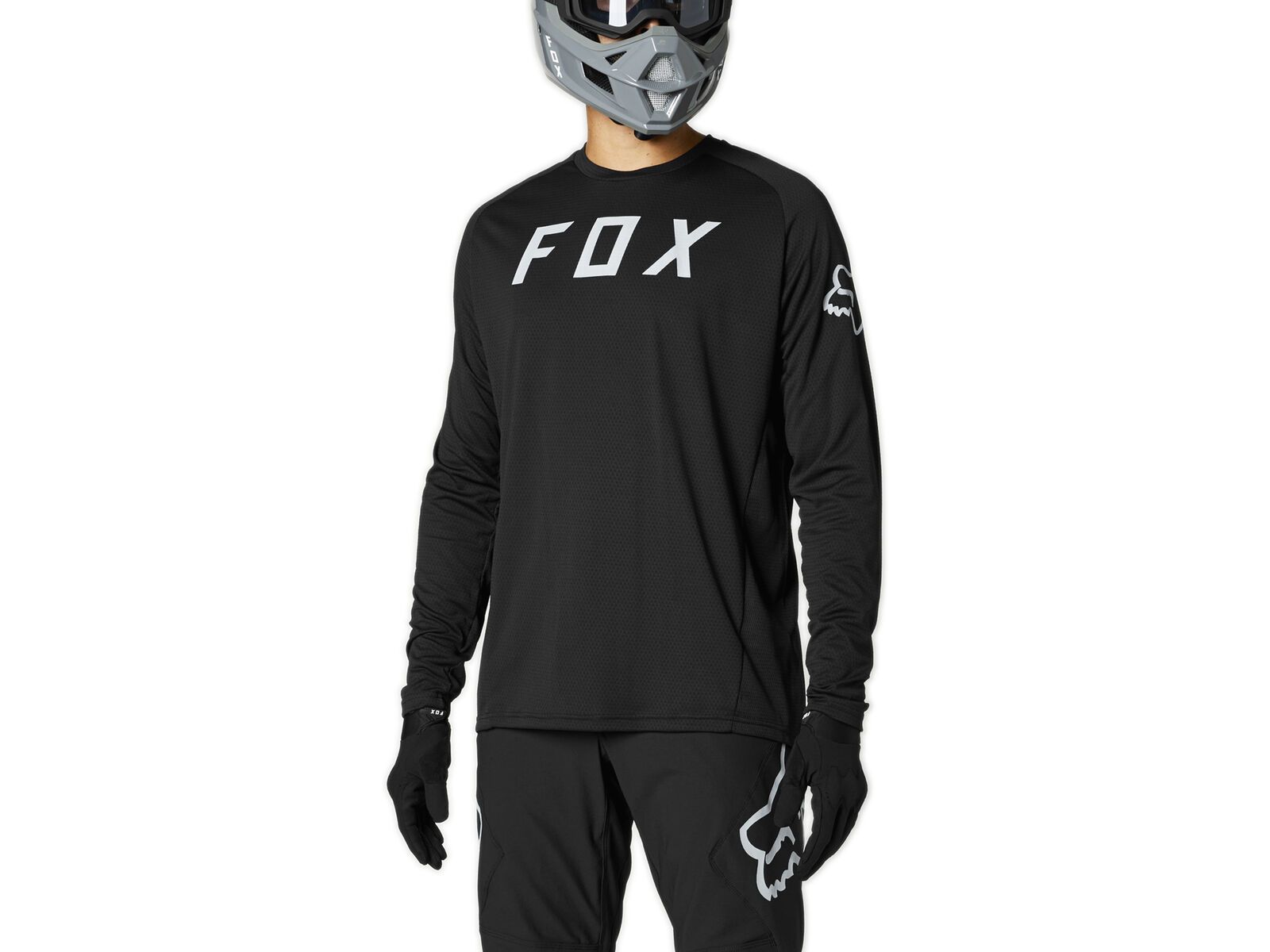 Fox Defend LS Jersey Fox Logo, black | Bild 3